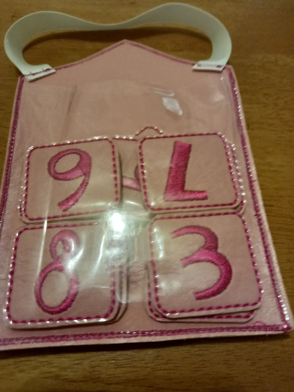 Countdown to Birthday - Castle - Faux Leather Embroidered keepsake