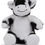 Thumbnail: Black and White Cow Print Me Teddy - Print a name or design