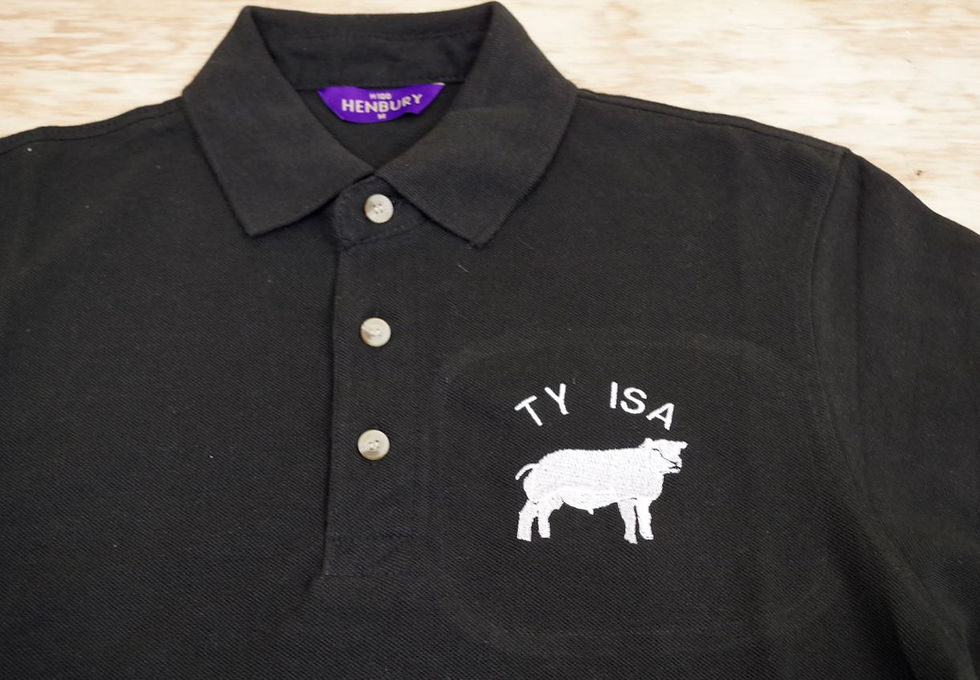 Thumbnail: Beltex Ram Sheep embroidered design - Choice of items