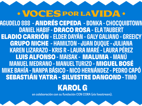 Karol G, Maluma, Sebastián Yatra, Chris Martin... los famosos lo dan todo en los conciertos benéficos por Colombia y Venezuela