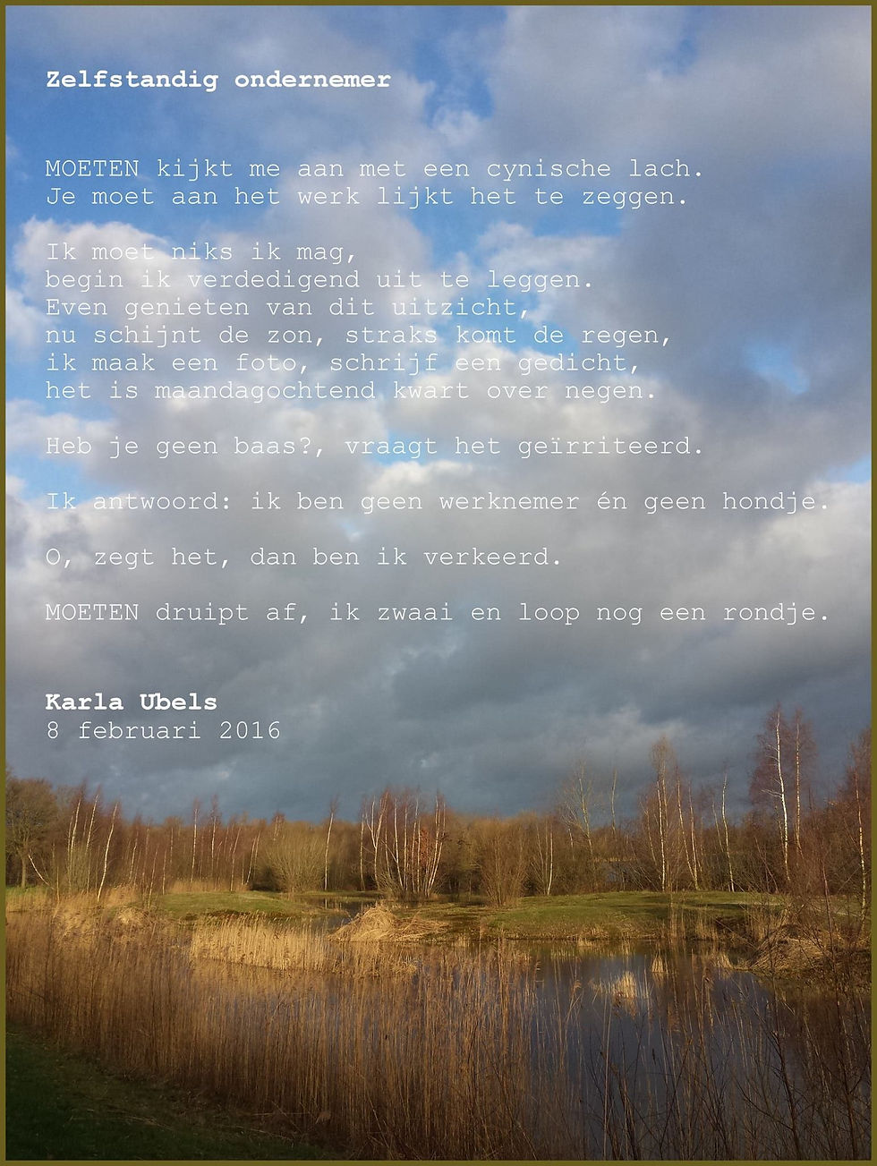 GEDICHT: ONDERNEMER