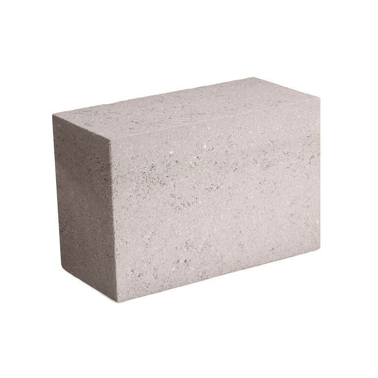 Volle grijze zichtbetonblok 29 x 14 x 19 cm met vlakke afwerking