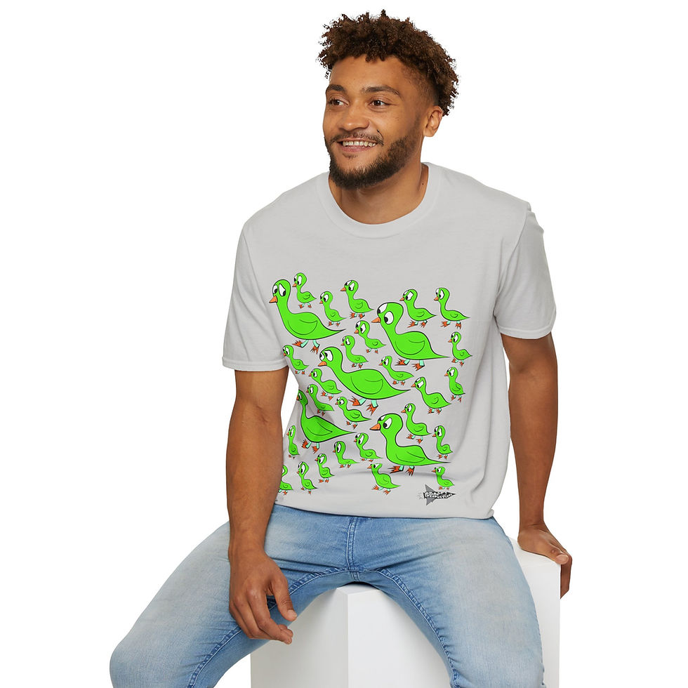 Thumbnail: USA - Unisex TSHIRT - Ducklings (green/orange)