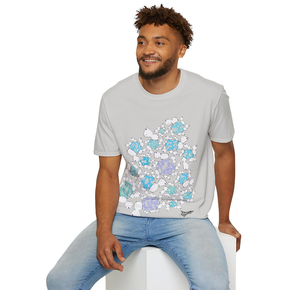 Thumbnail: AUS - Unisex Tshirt - Hippo Planets (white/blue)