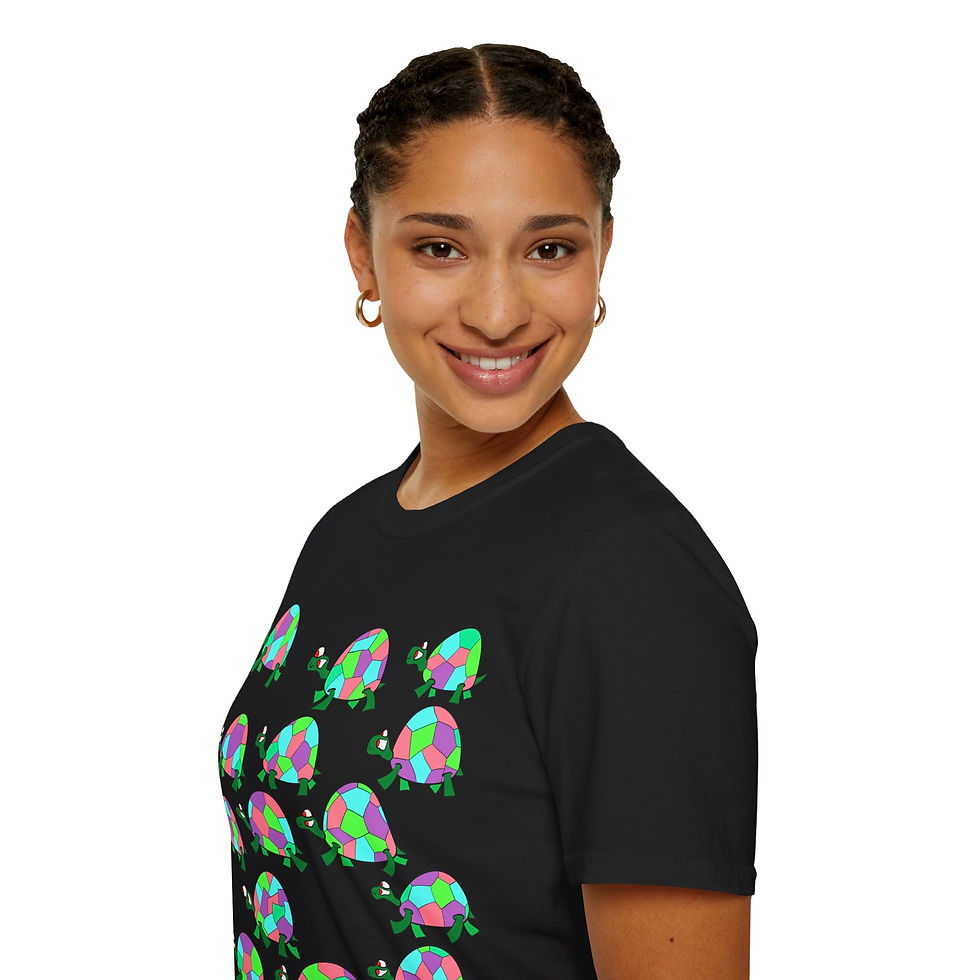 Thumbnail: AUS - Unisex TSHIRT - Tortoises (rainbow/green)