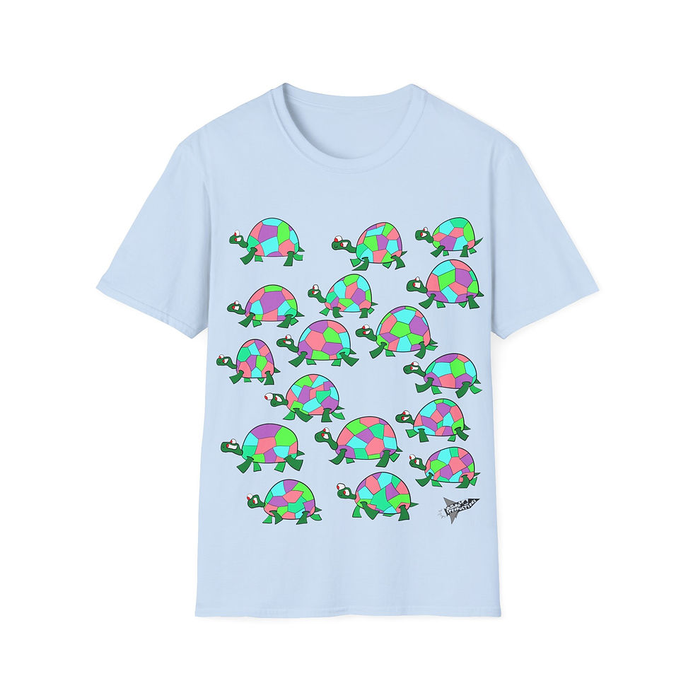 Thumbnail: AUS - Unisex TSHIRT - Tortoises (rainbow/green)
