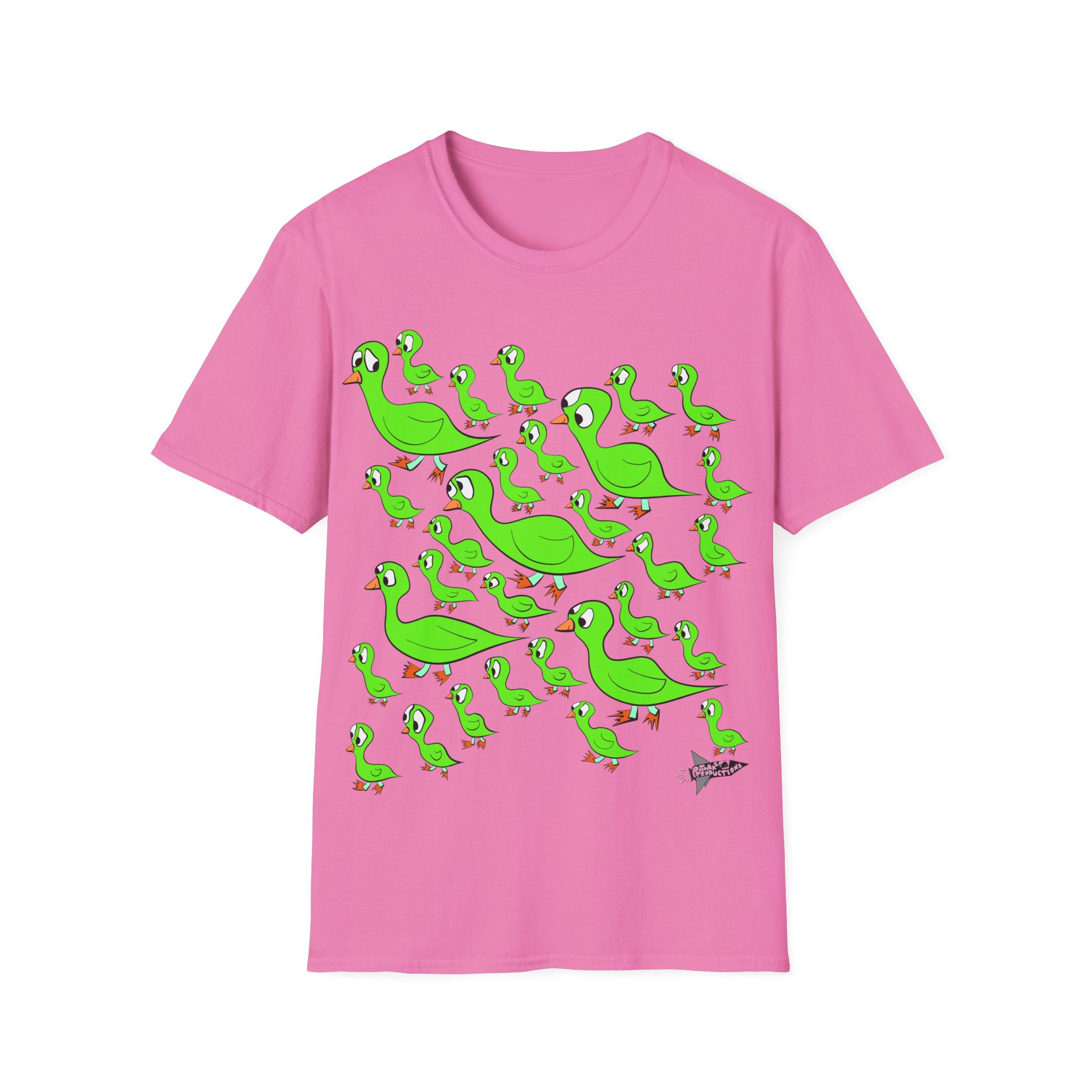PL - Unisex TSHIRT - Ducklings (green/orange)