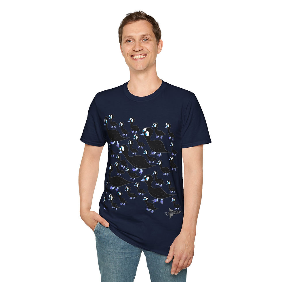 Thumbnail: USA - Unisex TSHIRT - Ducklings (black/blue)