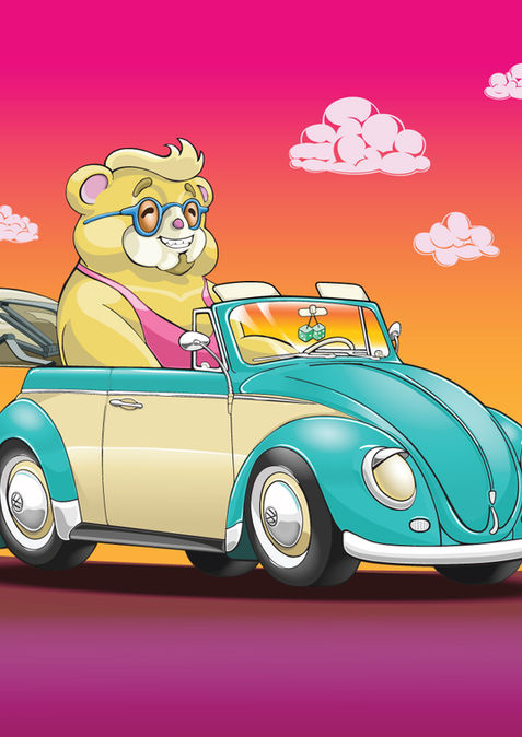 Bear in a Bug drawing