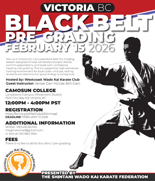 Victoria BC Black Belt Pre Grading