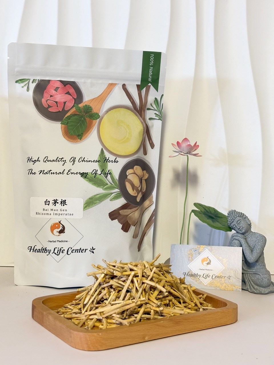 Thumbnail: Healthy Life Center / BAI MAO GEN / 白茅根 / Lalang Grass Rhizome / White Grass 1LB