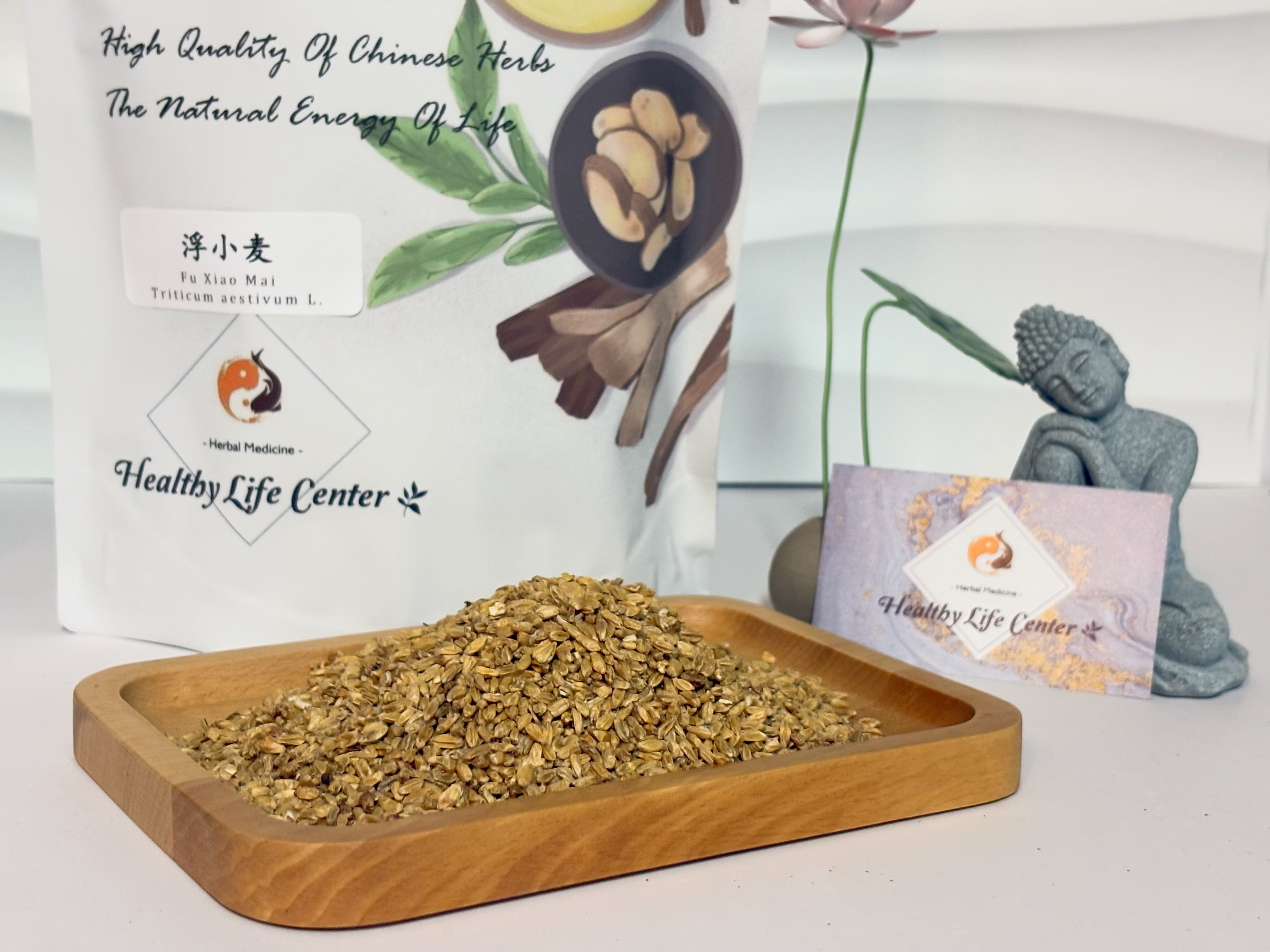 Healthy Life Center / Fu Xiao Mai / 浮小麦/ Triticum/ Light Wheat Grain 1LB