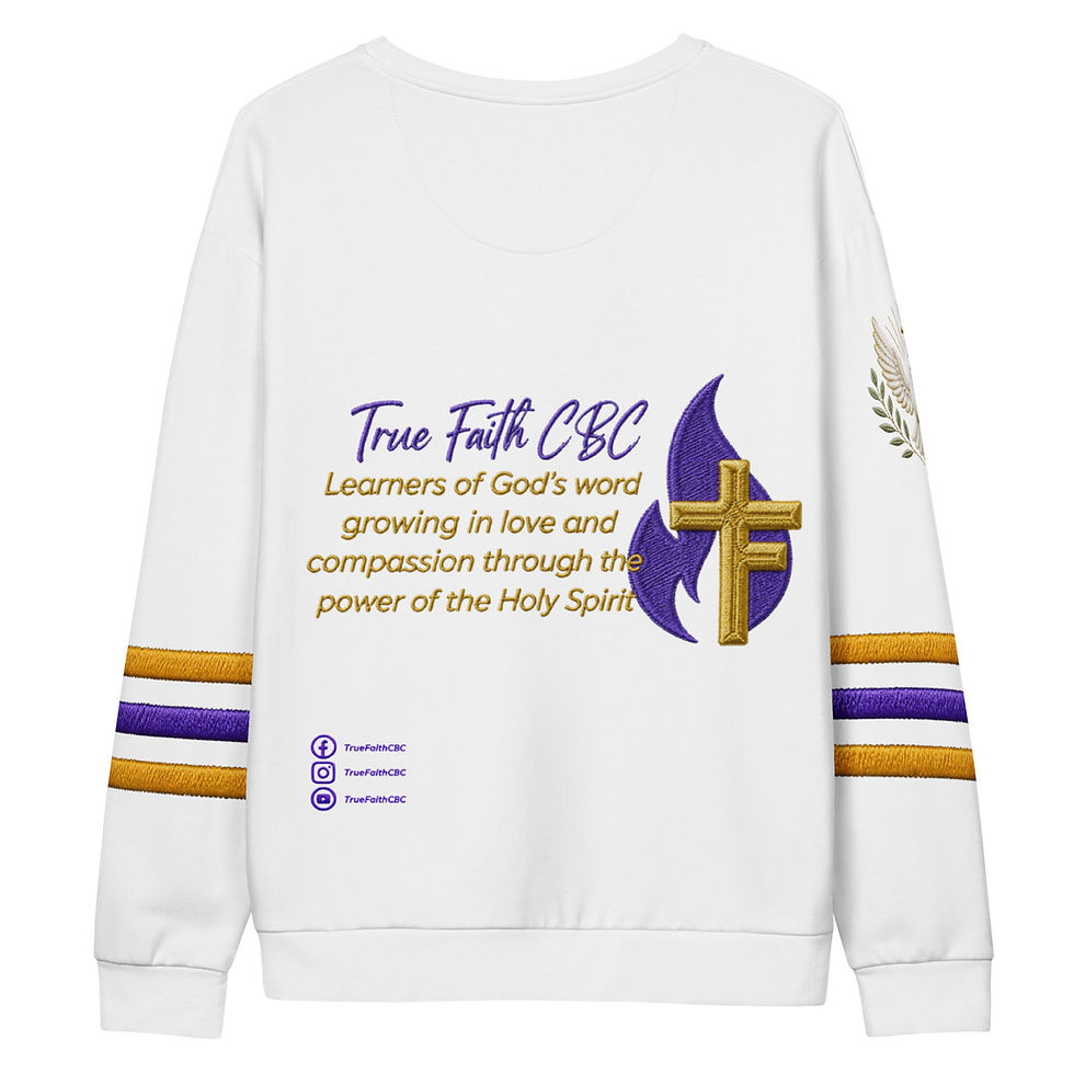 Thumbnail: Unisex True Faith White Cotton Long Sleeve Jersey Shirt
