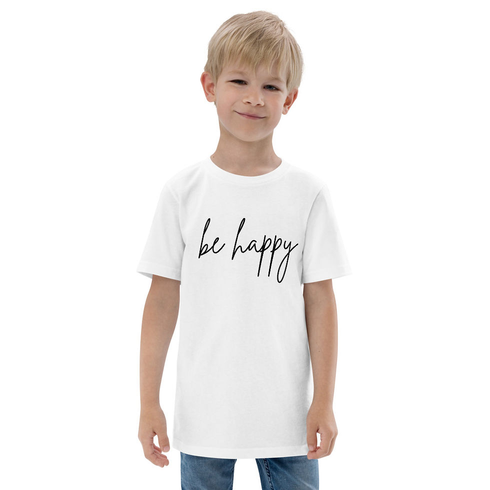 Thumbnail: Youth "be happy" t-shirt