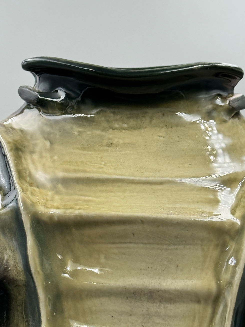 Thumbnail: Large vase porcelain altered and carved