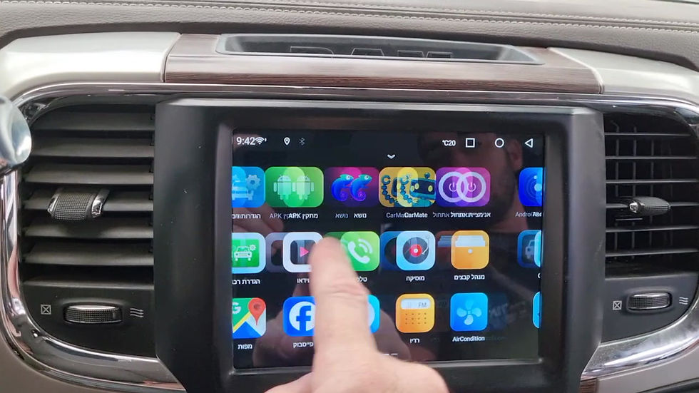 תמונה ממוזערת: מערכת מולטימדיה אנדרואיד 10 DODGE RAM 2014-2019