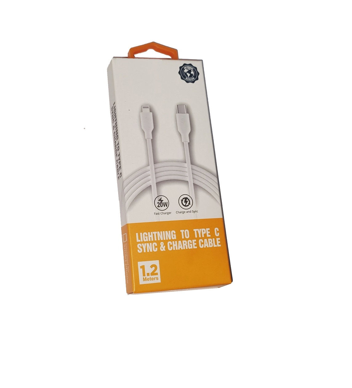 TYPE C-LIGHTNING  1.2m 20W  כבל טעינה מהירה