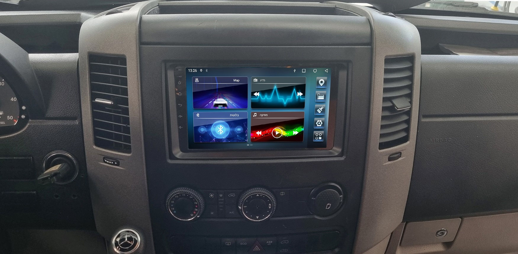 מערכת מולטימדיה תואם מקור מסך 9 אינץ MERCEDES SPRINTER 2012-2019 ANDROID 10