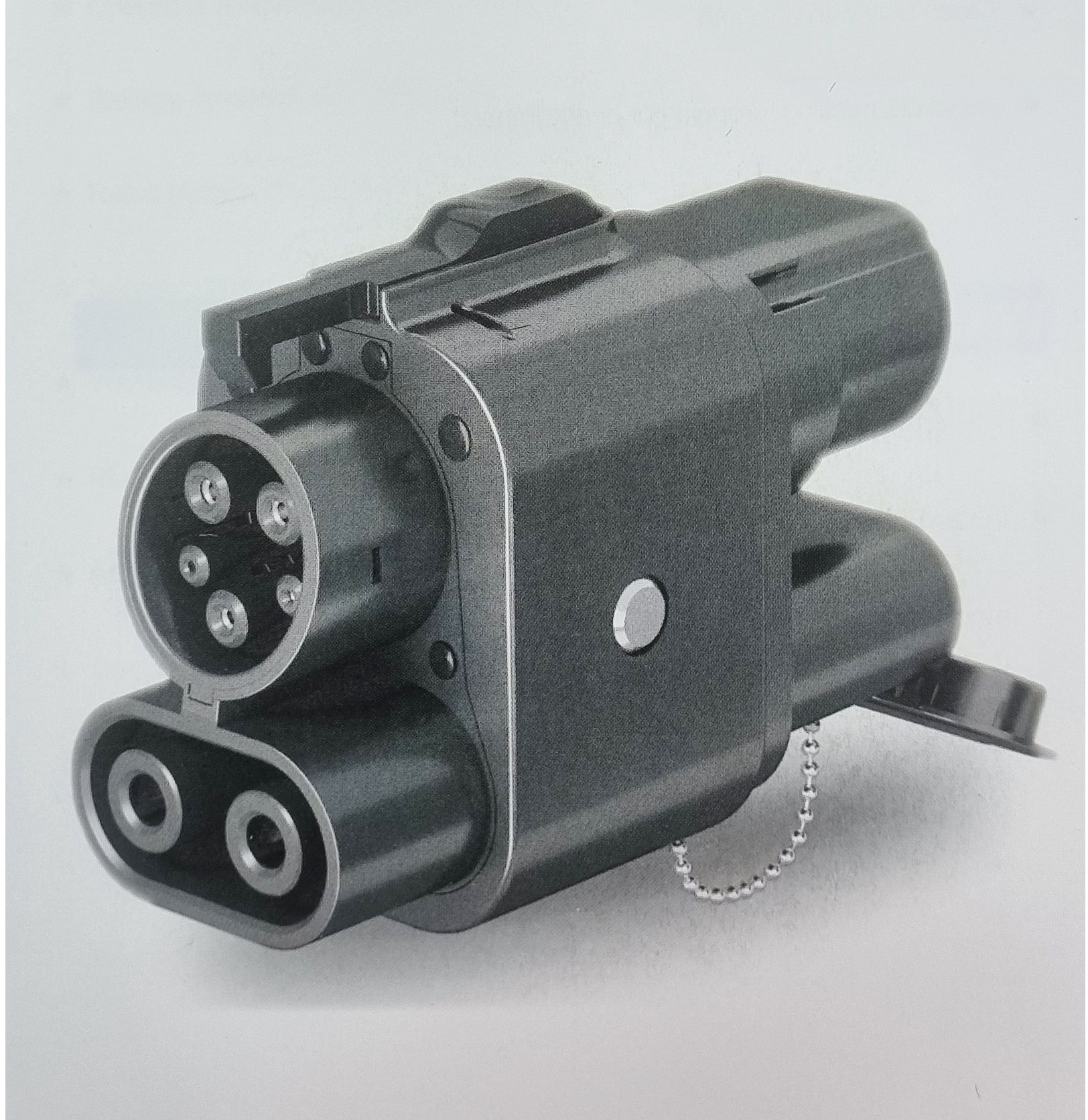 מתאם לעמדת טעינה ציבורית CCS2 ל-CCS1