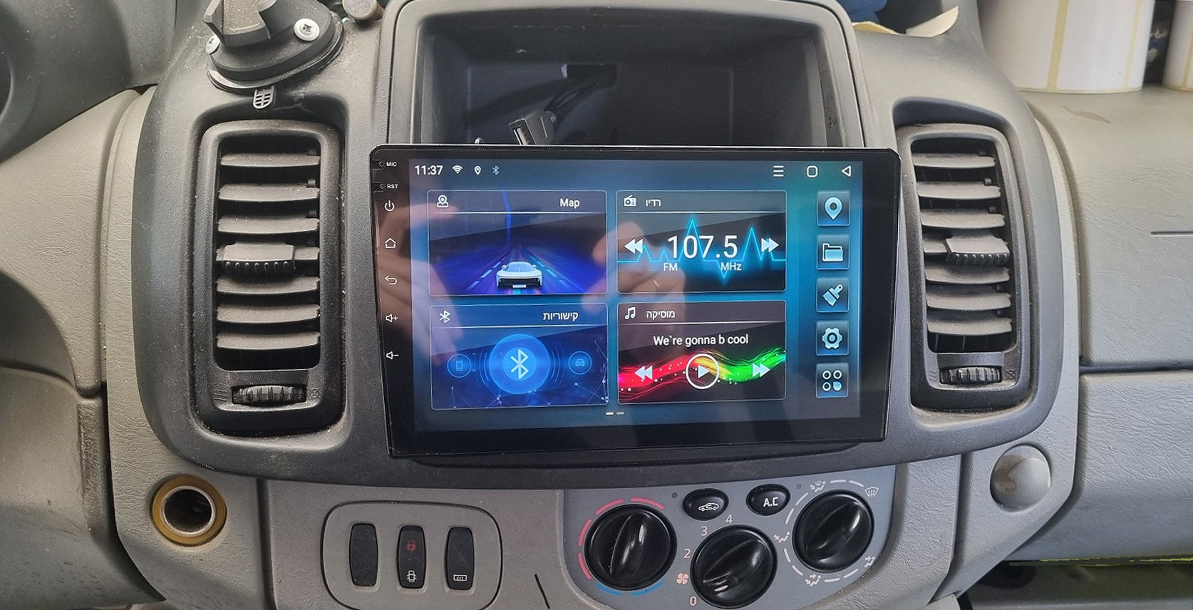 מערכת מולטימדיה תואם מקור מסך 9 אינץ RENAULT TRAFIC 2001-2014 ANDROID 10