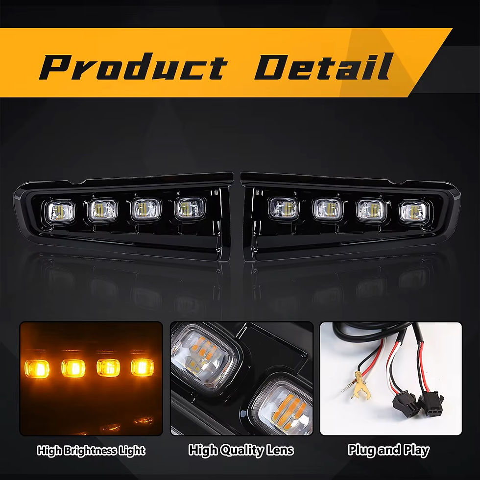 תמונה ממוזערת: פנסי DRL תואם מקור ל-FORD BRONCO 2021-2024