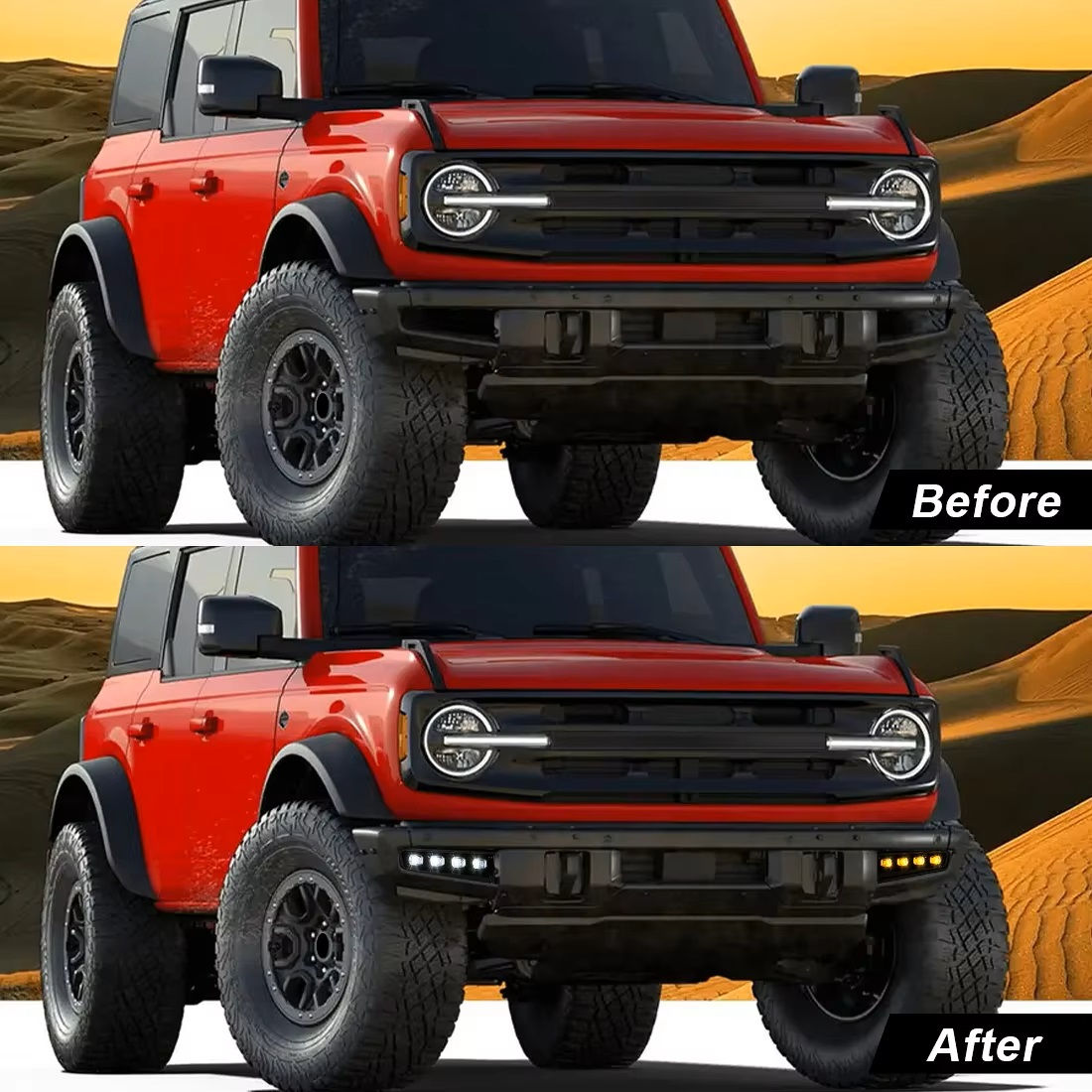 פנסי DRL תואם מקור ל-FORD BRONCO 2021-2024