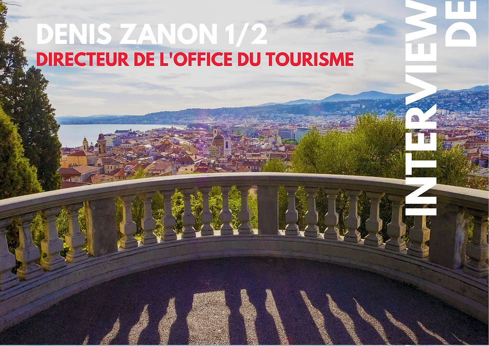 Interview exclusive de Denis Zanon, directeur de l'office du tourisme, qui nous parle de sa ville de Nice, entre mer et montagne