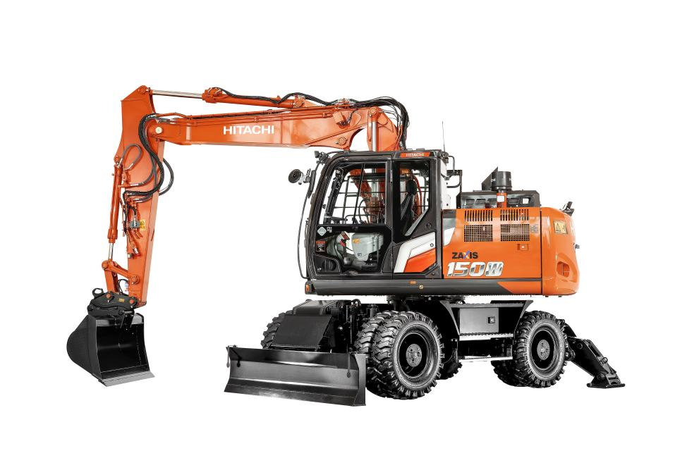Pelle sur pneus Hitachi ZX150W-7