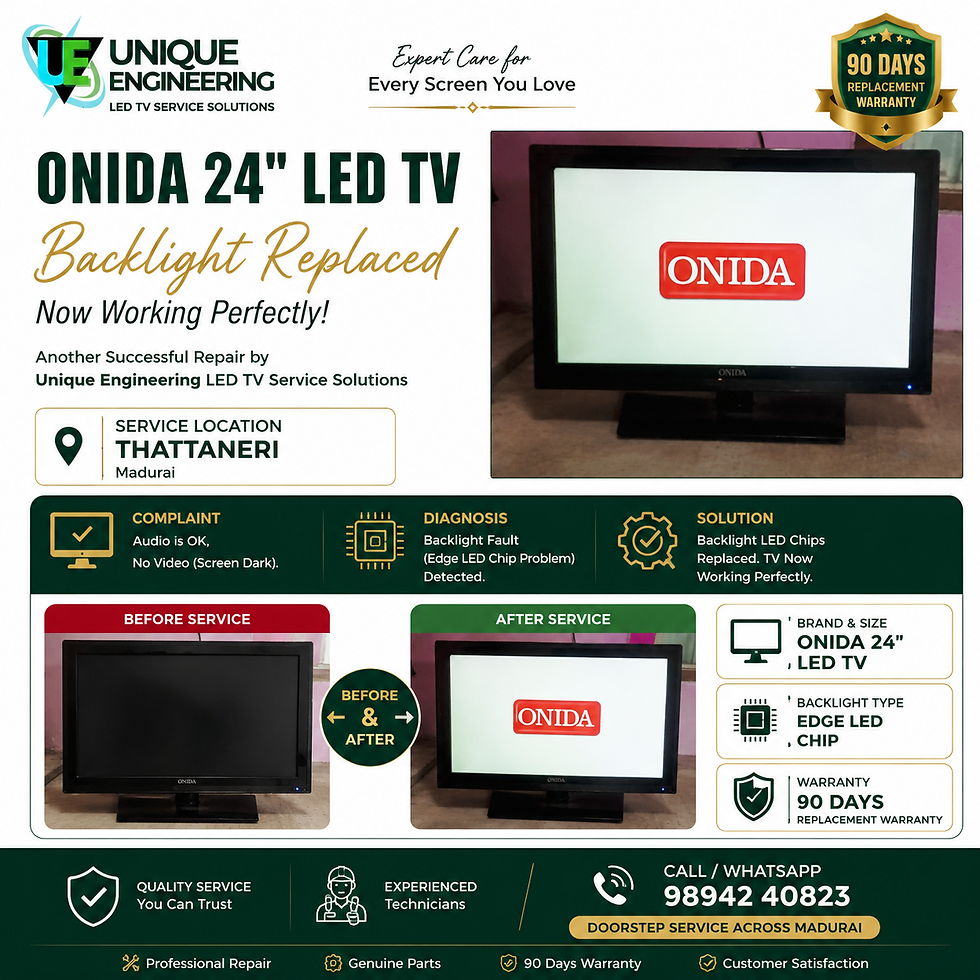 ONIDA LED TV Repair Service in Thathaneri, Madurai