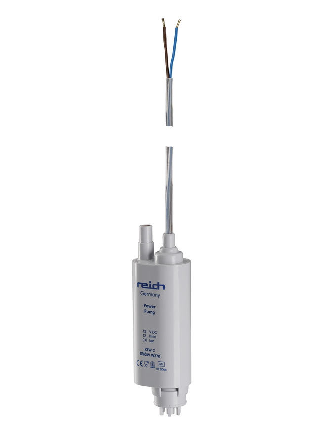 Tauchpumpe mit Rückschlagventil 12L/min, 0,6bar