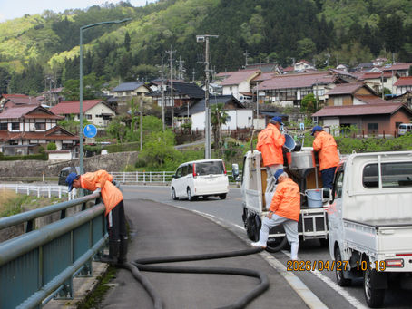アユの追加放流
