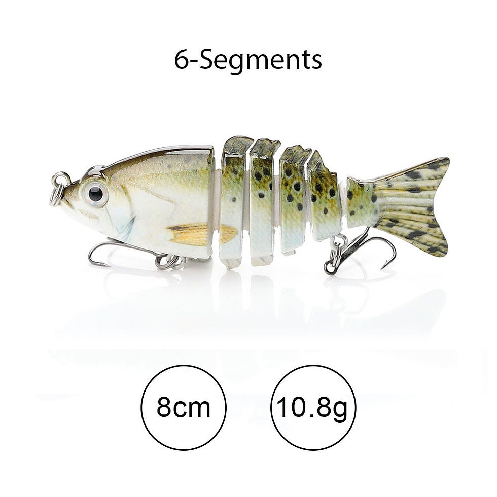 Thumbnail: TREHOOK Sinking Wobblers 6-Segments Multi-Jointed Fishing Lures