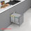 Miniature : Poubelle montée par le bas avec rail télescopique S-2582-G GRIS