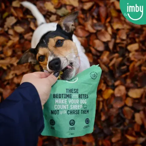Thumbnail: IMBY Bedtime Snooze & Sleep Dog Snacks 100g