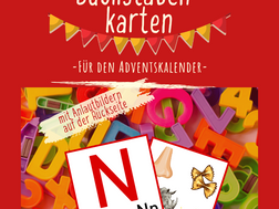 Buchstabenkarten (Freebie Adventskalender)