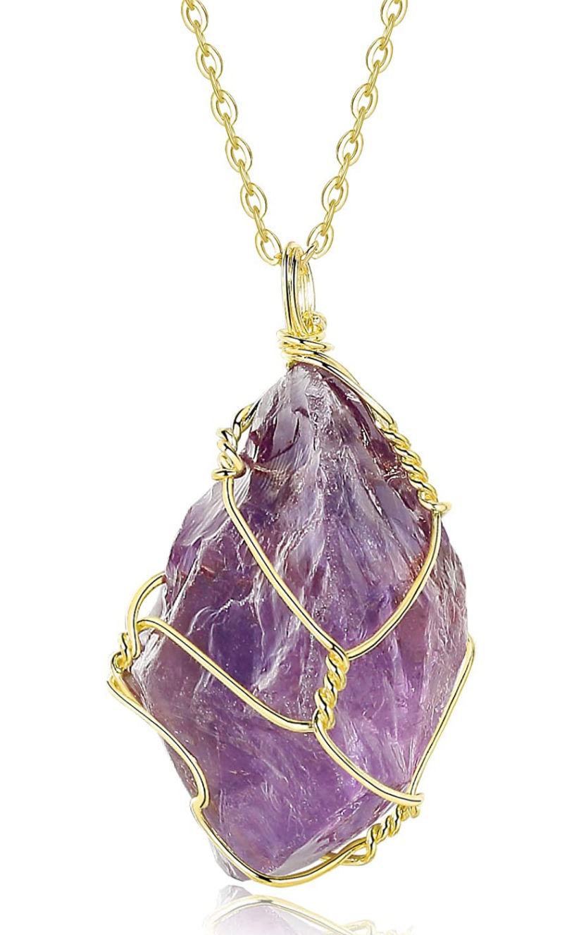 Thumbnail: Raw Amethyst Necklace