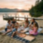 people enjoying the best pizza in the Shuswap - Lake Life Pizza in Scotch Creek BC