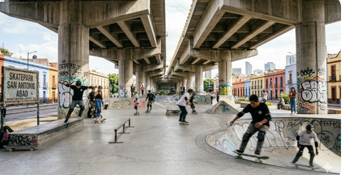 Skatepark San Antonio Abad: Clara Brugada garantiza su reconstrucción total