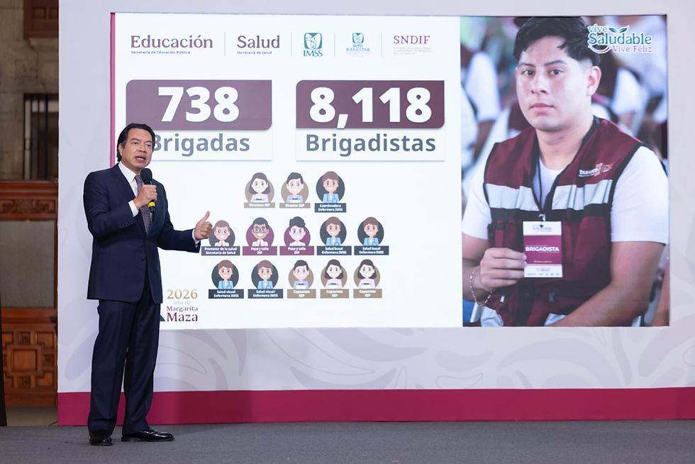 El programa Vive Saludable entrega lentes gratuitos y atención nutricional a millones de estudiantes de educación básica en todo México.