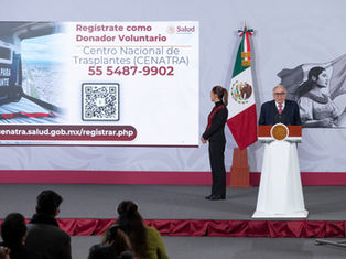 El Secretario de Salud, David Kershenobich, presentó los avances en trasplantes y la nueva plataforma digital para el registro voluntario de donadores en México.