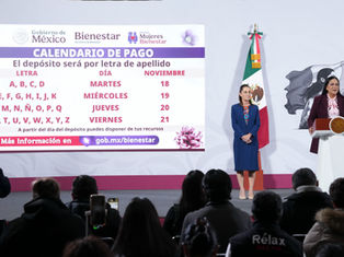 secretaria del Bienestar Ariadna Montiel, dio a conocer las fechas y montos de los recursos que se van a entregar a las y los derechohabientes de los programas Sociales del Gobierno Federal