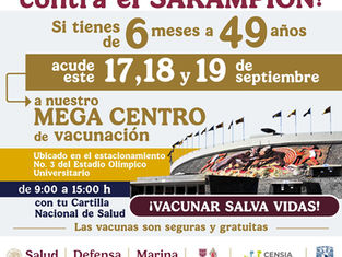 Mega Centro de vacunación contra sarampión: ¡protección gratuita en la CDMX!