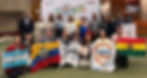 activistas de la sociedad civil de Latinoamérica protestando o realizando incidencia en las afueras de la COP 11 en Ginebra