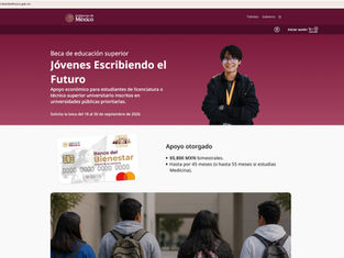 La plataforma desarrollada por la Fábrica de Software permite realizar la solicitud de la beca universitaria de forma directa y remota.