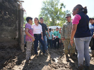 La Presidenta de México, Claudia Sheinbaum, en Tamazunchale: Liderazgo y Acción Directa en Zonas de Desastre