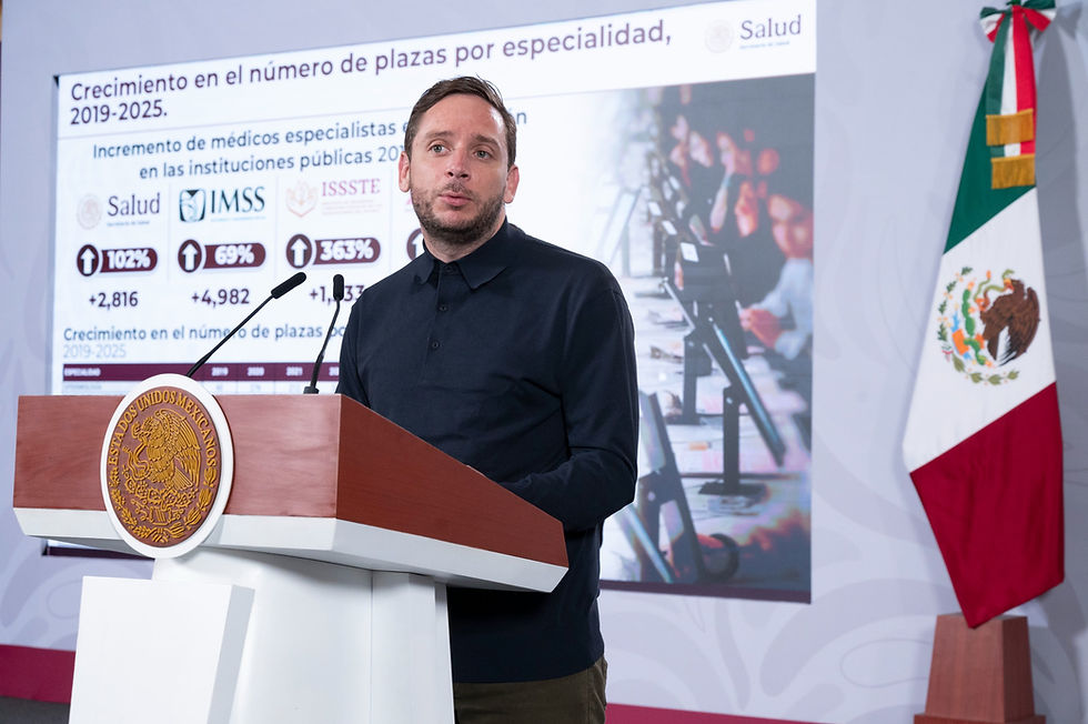 Eduardo Clark, Subsecretario de Salud, presenta el crecimiento del 100% en la formación de médicos especialistas y el nuevo sistema de asignación de plazas por mérito.