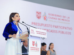 Asamblea informativa sobre la asignación del Presupuesto Participativo destinado al mantenimiento preventivo y seguridad en centros de abasto popular de la Ciudad de México.