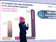Autoridades educativas presentan el informe de asignación escolar y la apertura de espacios en educación pública superior para el ciclo 2026.