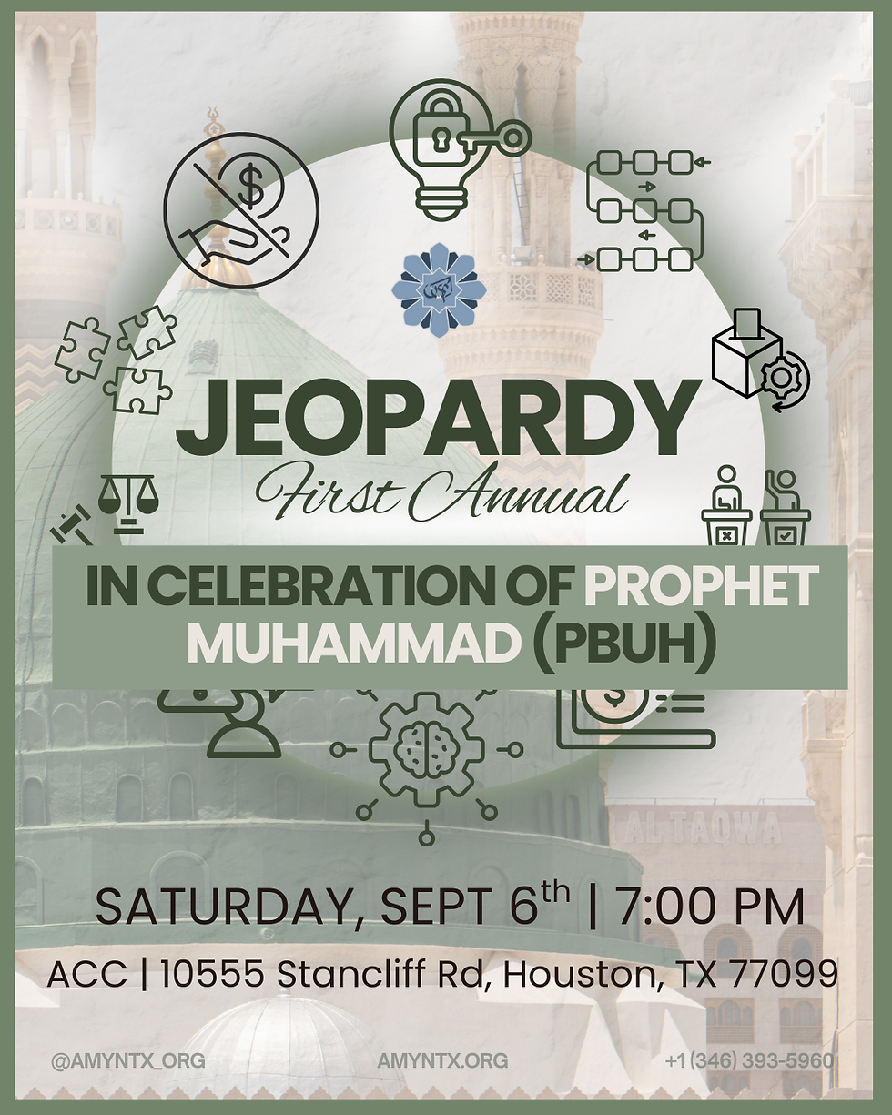 First Annual Jeopardy: Birth Anniversary of Prophet Muhammad (PBUH)