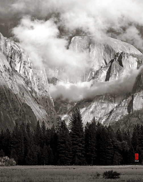 Half Dome in a Breaking Storm, Yosemite NP, edition of 60